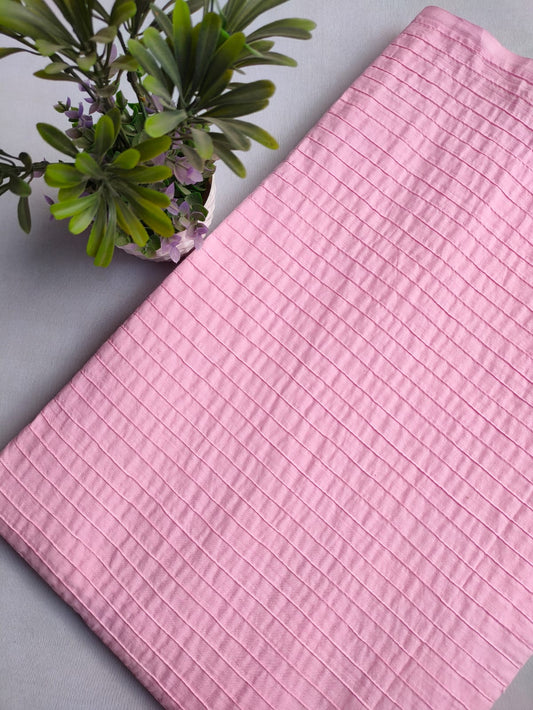 pin tuck plain cotton fabric