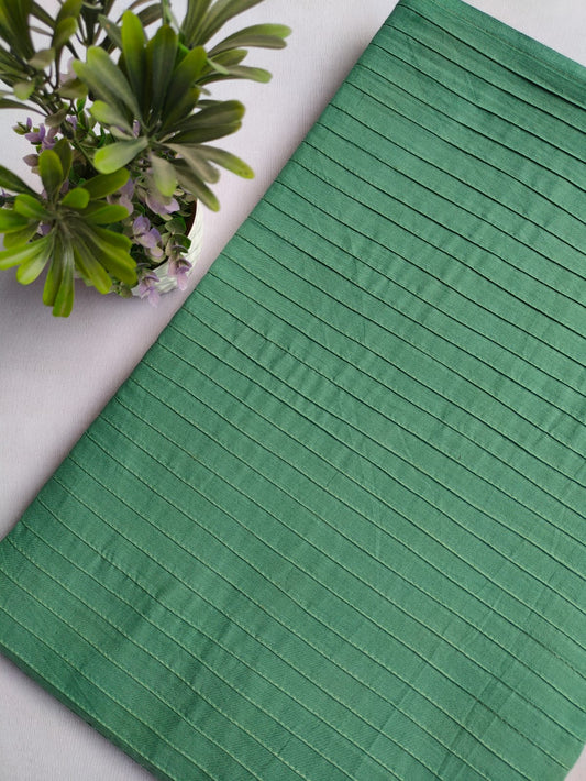 pin tuck plain cotton fabric