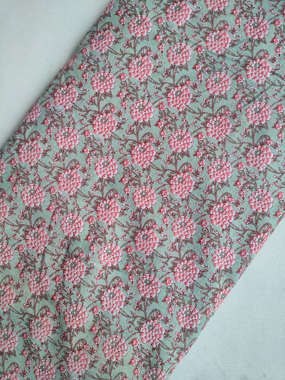Sanganeri Print Pure Cotton Fabric - JBRS10