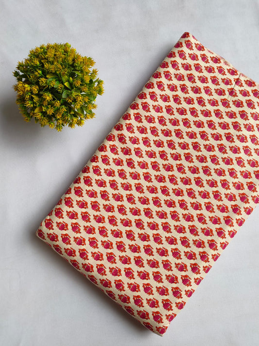 Sanganeri Print Pure Cotton Fabric - JBRFT2-20