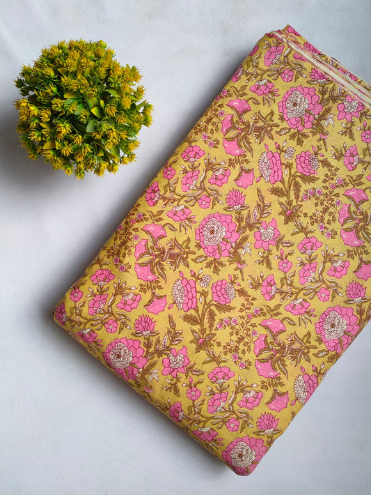 Sanganeri Print Pure Cotton Fabric - JBRFT2-47
