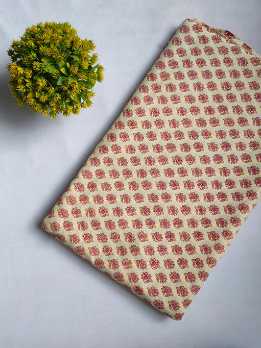 Sanganeri Print Pure Cotton Fabric - JBRFT2-49