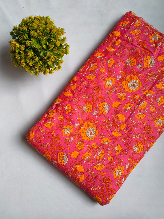 Sanganeri Print Pure Cotton Fabric - JBRFT2-51