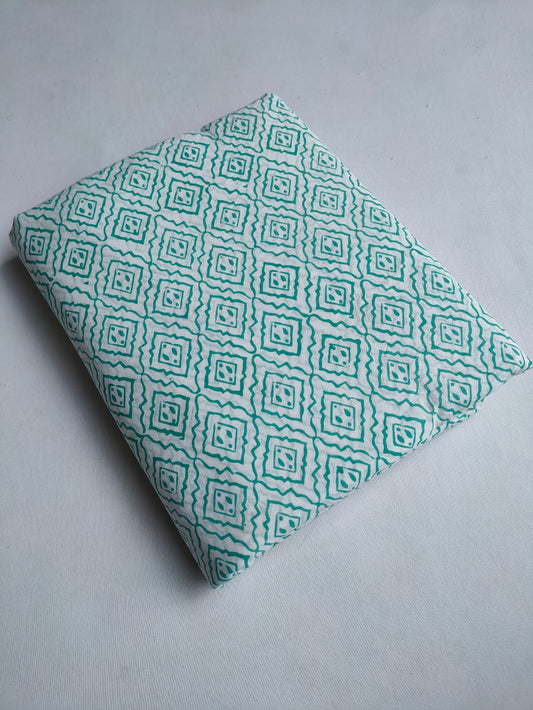 Pure Cotton Hand Block Printed Fabric - JBTO10