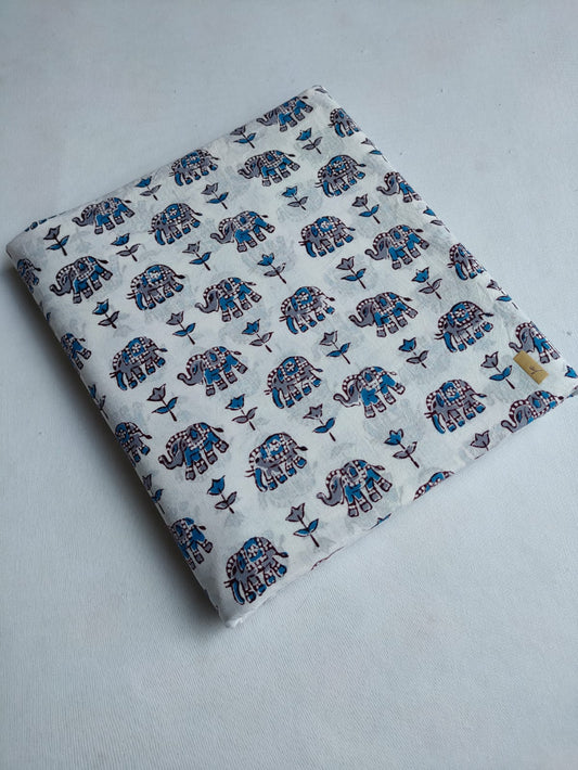 Pure Cotton Hand Block Printed Fabric - JBTO11