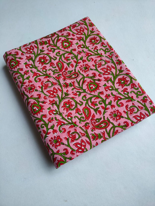 Pure Cotton Hand Block Printed Fabric - JBTO14