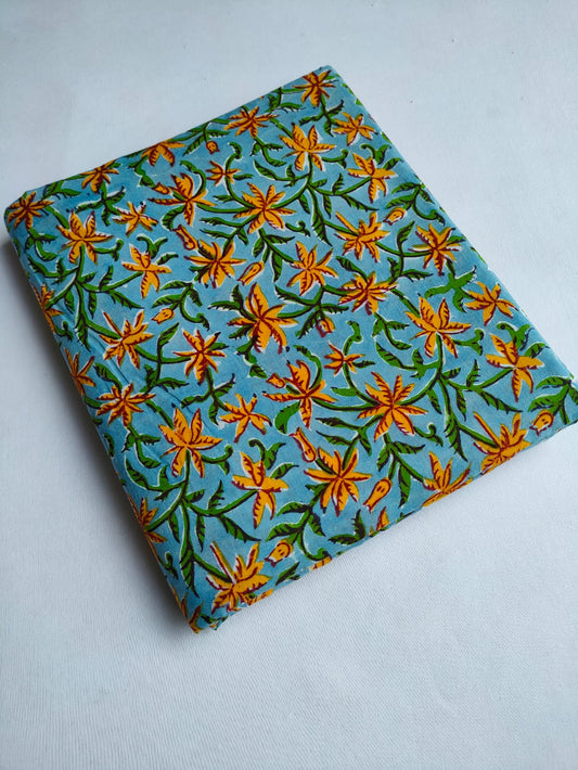 Pure Cotton Hand Block Printed Fabric - JBTO15