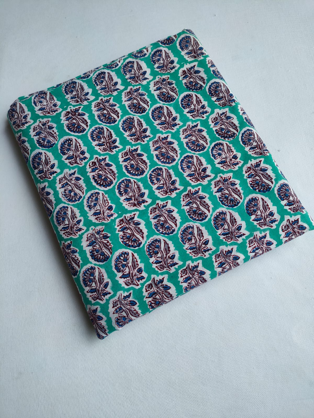 Pure Cotton Hand Block Printed Fabric - JBTO20
