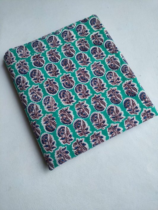 Pure Cotton Hand Block Printed Fabric - JBTO20