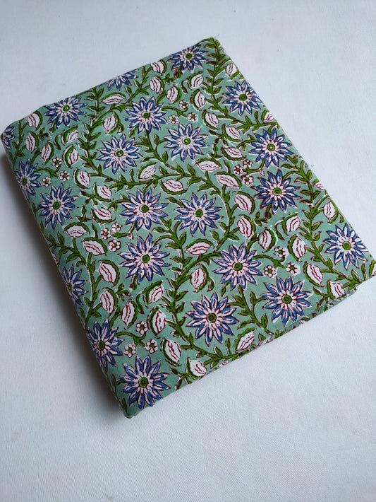 Pure Cotton Hand Block Printed Fabric - JBTO22