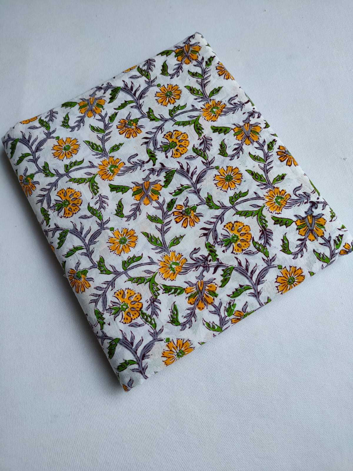 Pure Cotton Hand Block Printed Fabric - JBTO24