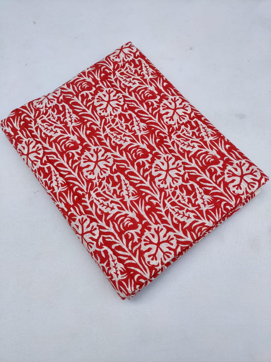 Pure Cotton Hand Block Printed Fabric - JBTO34