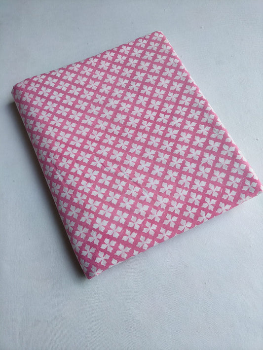 Pure Cotton Hand Block Printed Fabric - JBTO39