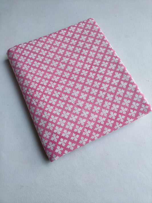 Pure Cotton Hand Block Printed Fabric - JBTO39