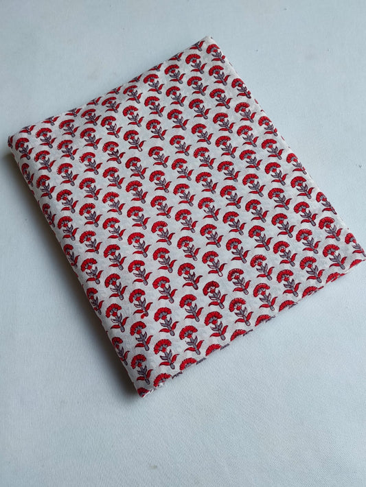 Pure Cotton Hand Block Printed Fabric - JBTO52