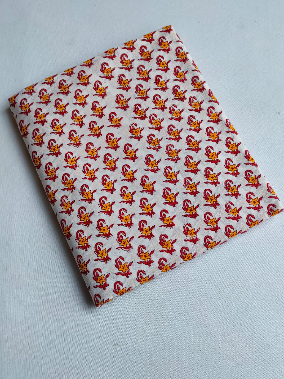 Pure Cotton Hand Block Printed Fabric - JBTO53