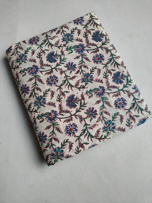 Pure Cotton Hand Block Printed Fabric - JBTO65
