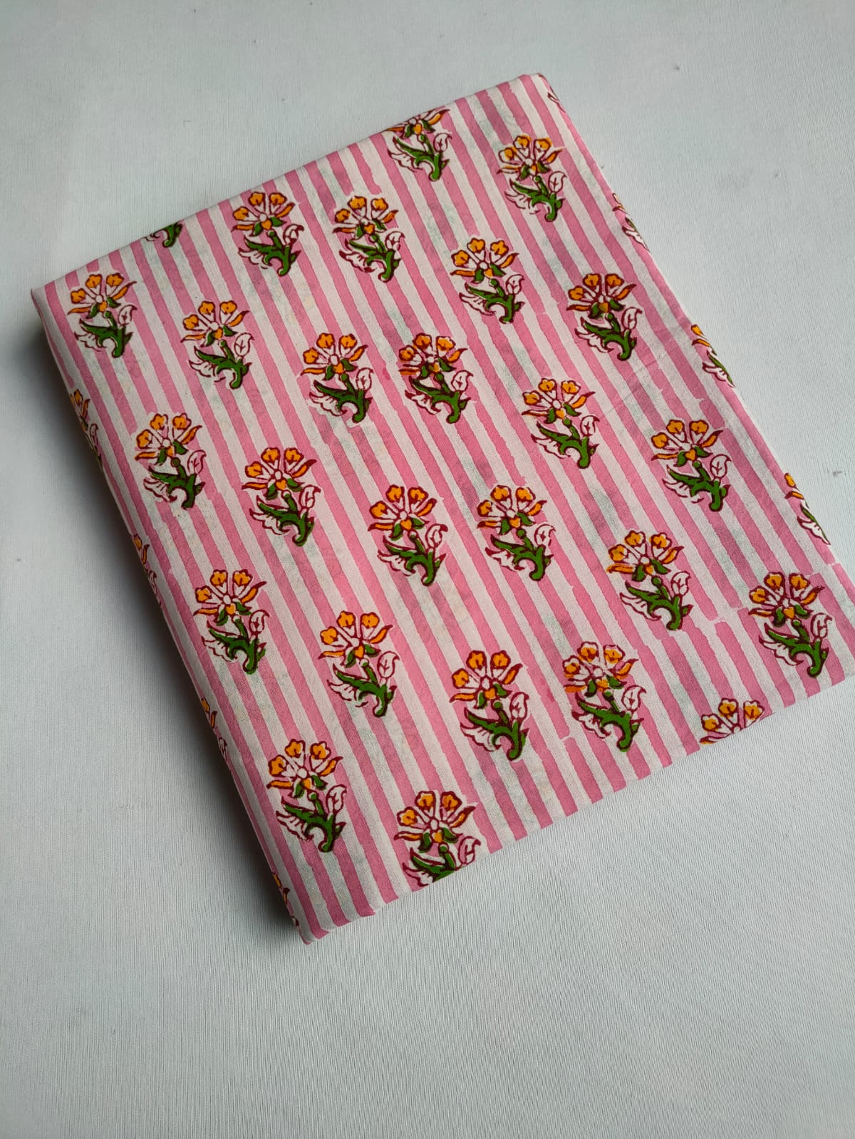Pure Cotton Hand Block Printed Fabric - JBTO76