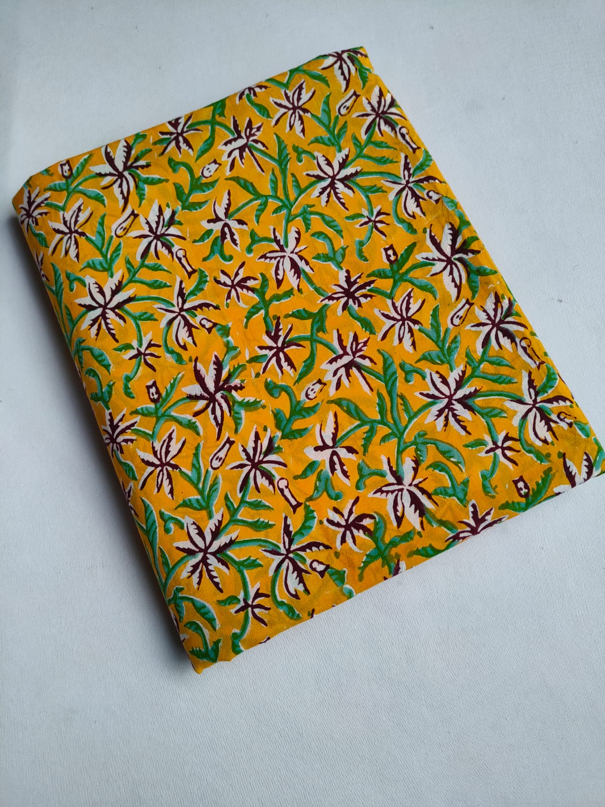 Pure Cotton Hand Block Printed Fabric - JBTO81