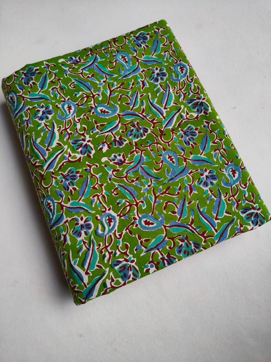 Pure Cotton Hand Block Printed Fabric - JBTO86