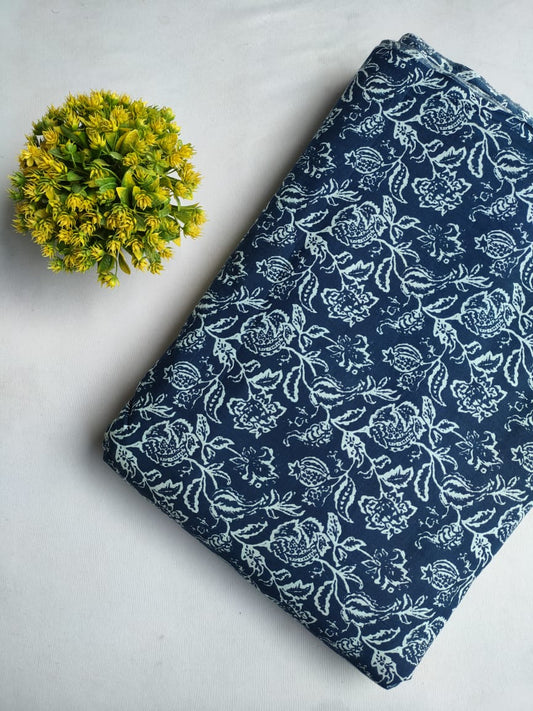 Sanganeri Print Pure Cotton Fabric - JBOR117