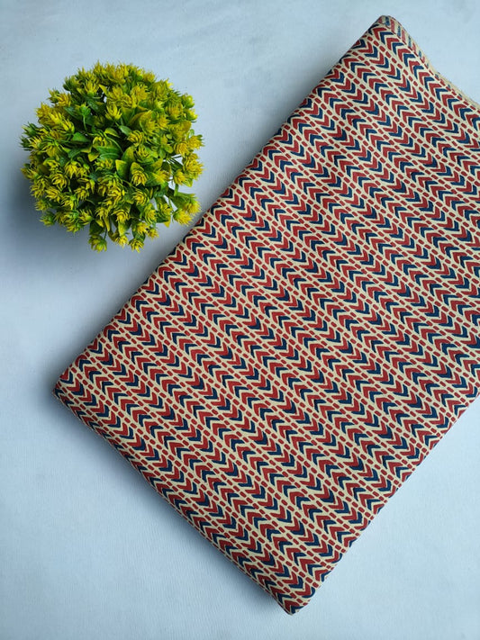 Sanganeri Print Pure Cotton Fabric - JBOR121